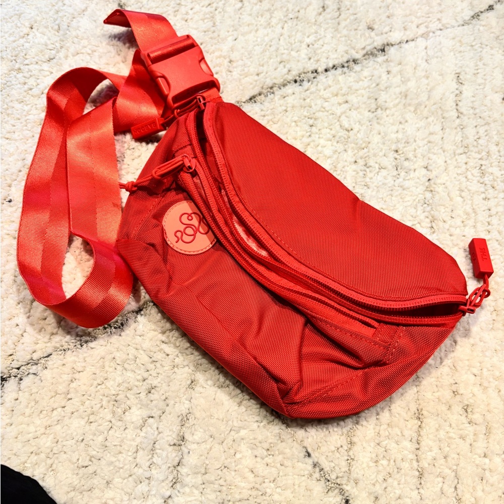 Red Crossbody Bag - Baboon to the Moon